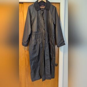 Vintage Women's Woolrich Purple Trench Coat  Size Medium